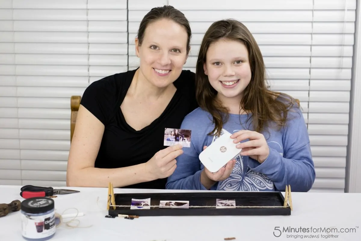 DIY Collage Photo Frame - Janice with Olivia