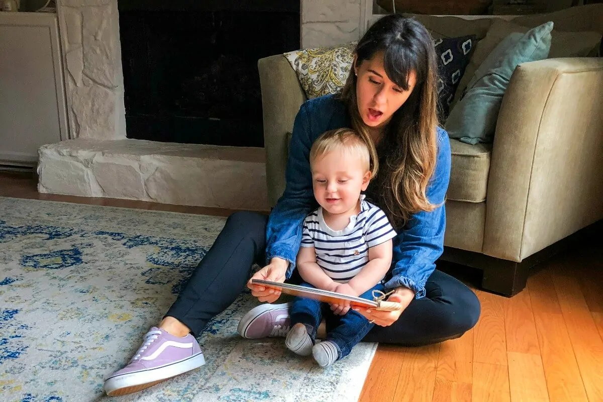 Kristen Reading To Her Son