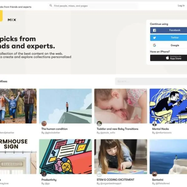 Mix – A New Way To Discover, Collect, and Share Awesome Content
