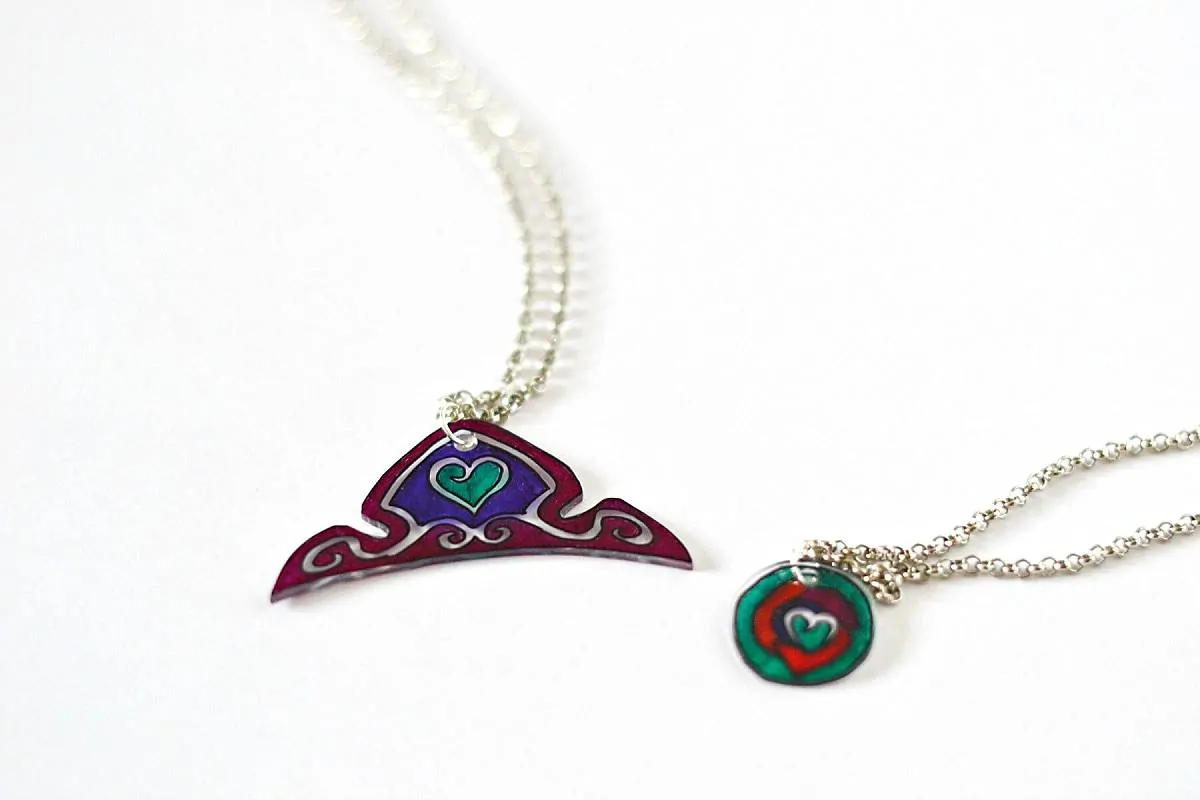 shrinky dink necklace