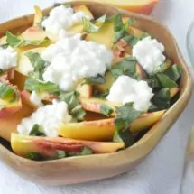 Peach Basil Salad