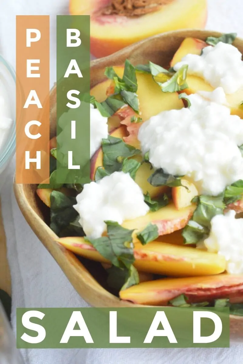 Peach Basil Salad Recipe