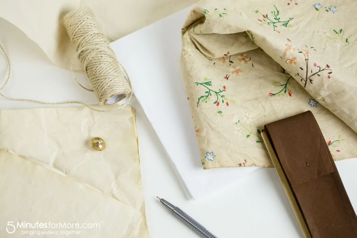 How to make a fabric diy journal