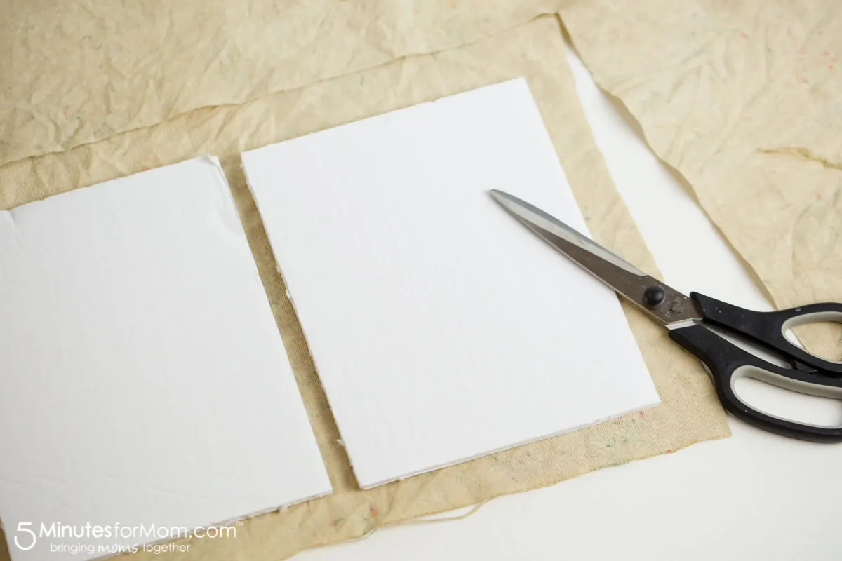 How to make a DIY journal with tea stained paper