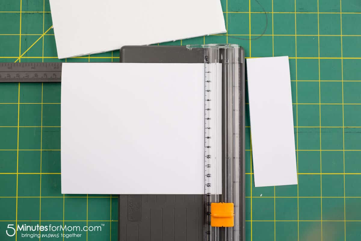 Cutting the paper to make your DIY journal