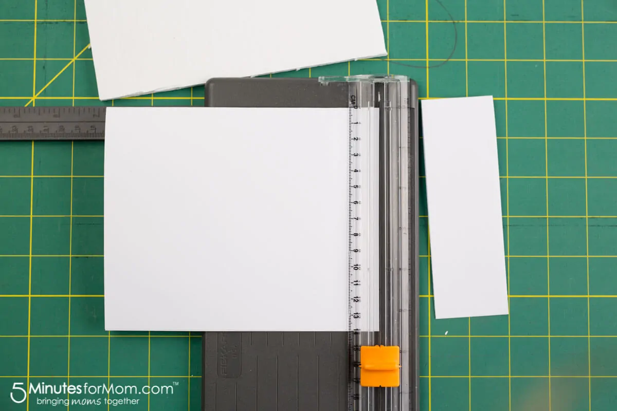 Cutting the paper to make your DIY journal