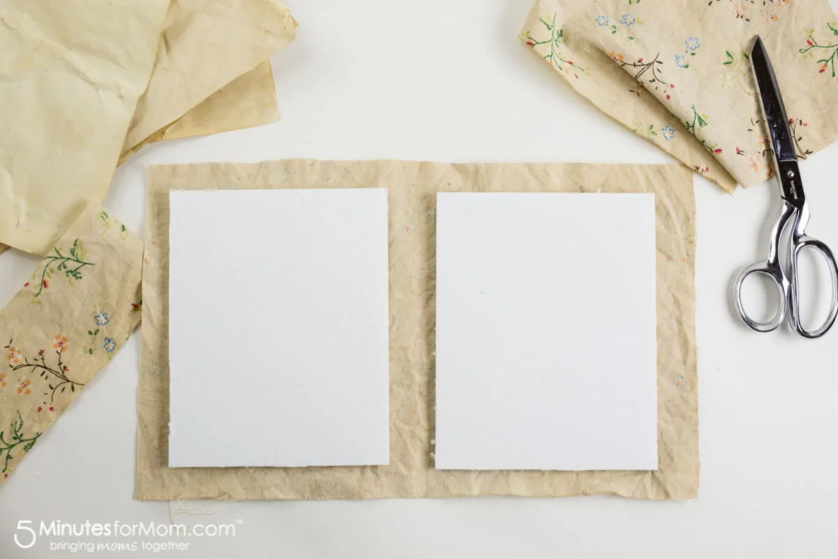 How to make a handmade tea or coffee stained journal - step by step DIY tutorial