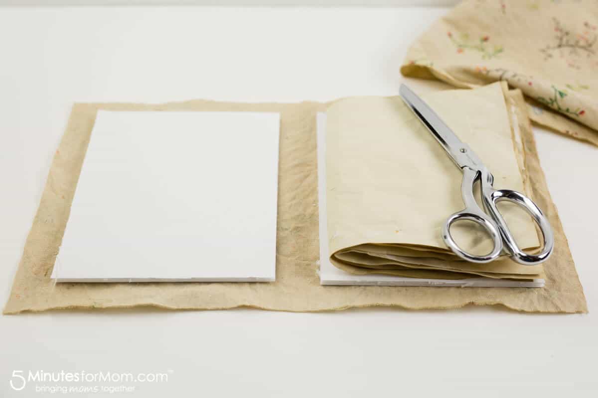 Tea Stained Handmade Journal4358 5 Minutes for Mom