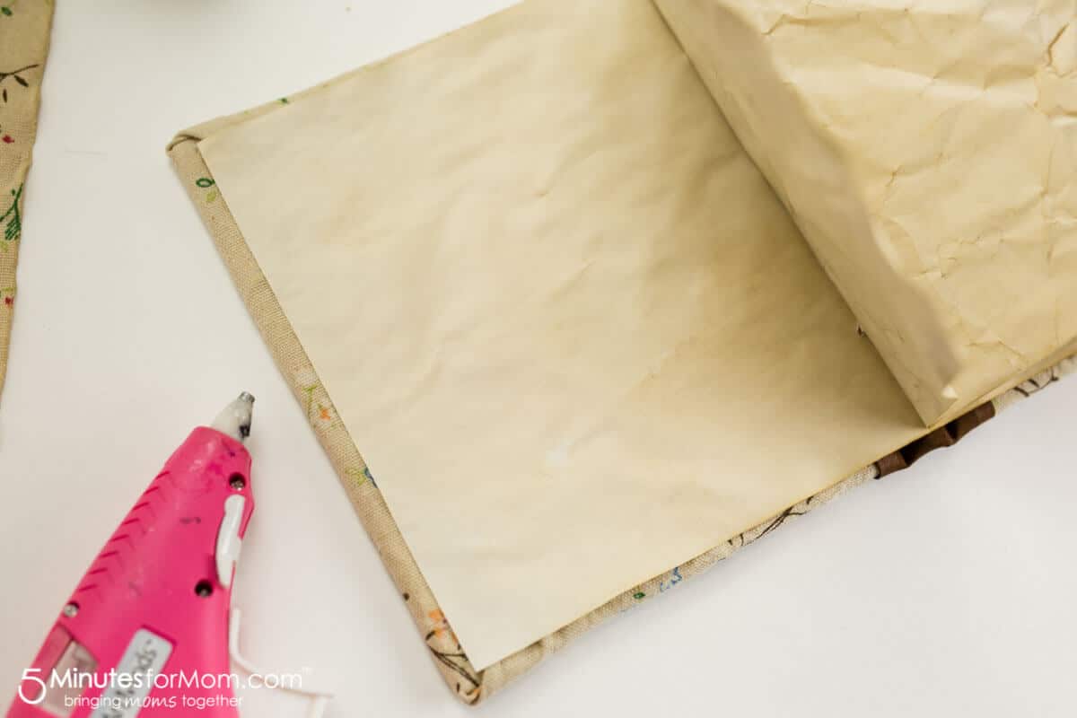 How To Make A DIY Journal With Tea Stained Paper