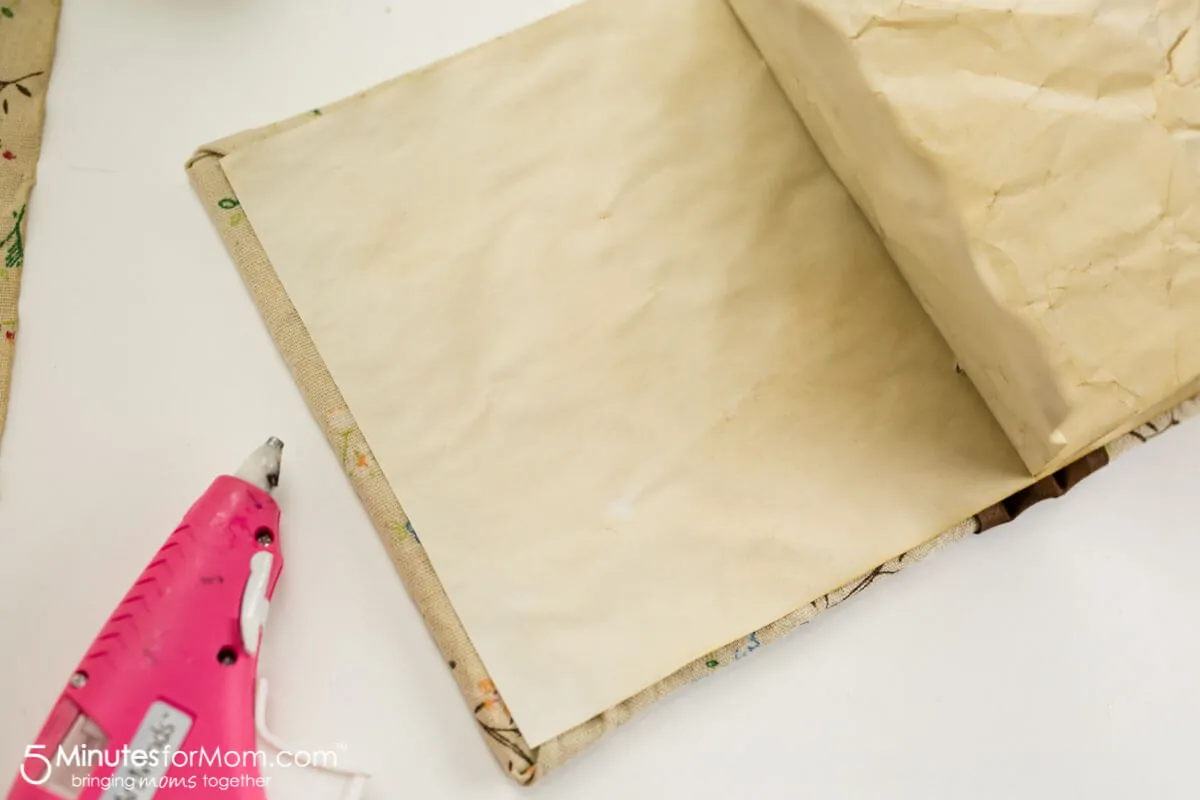 DIY tea stained journal