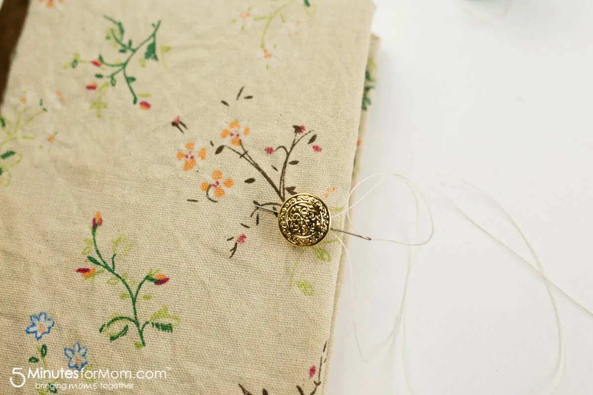 How to make a book binding closure