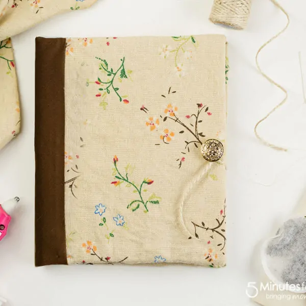 How To Make A DIY Journal With Tea Stained Paper