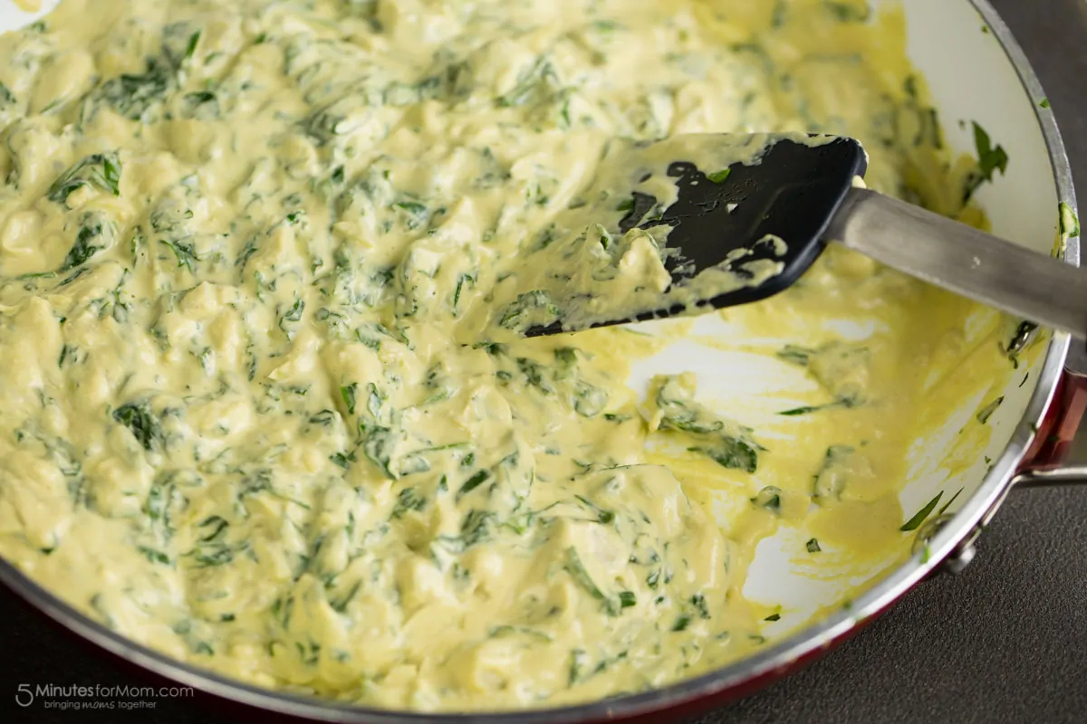 Vegan Spinach and Artichoke Dip with SPOKES Air-Puffed Potato Snacks