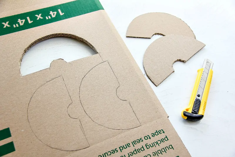 Cut out cardboard