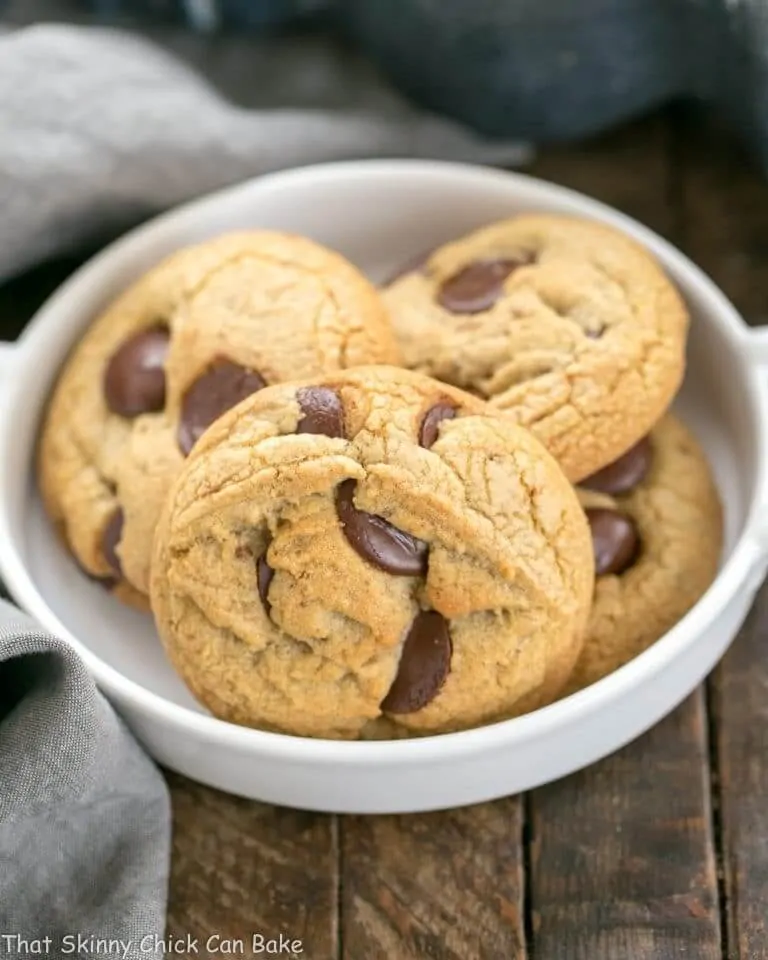 Brown Butter Chocolate Chip Cookies from That Skinny Chick Can Bake