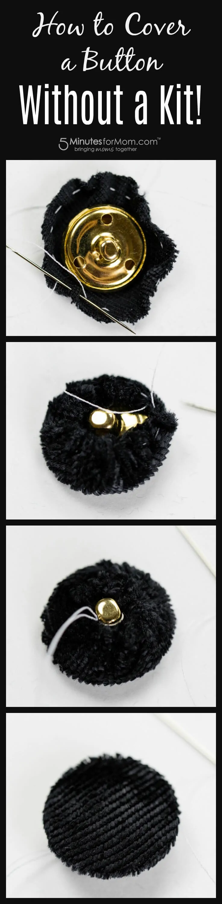 How to Cover a Button With Fabric