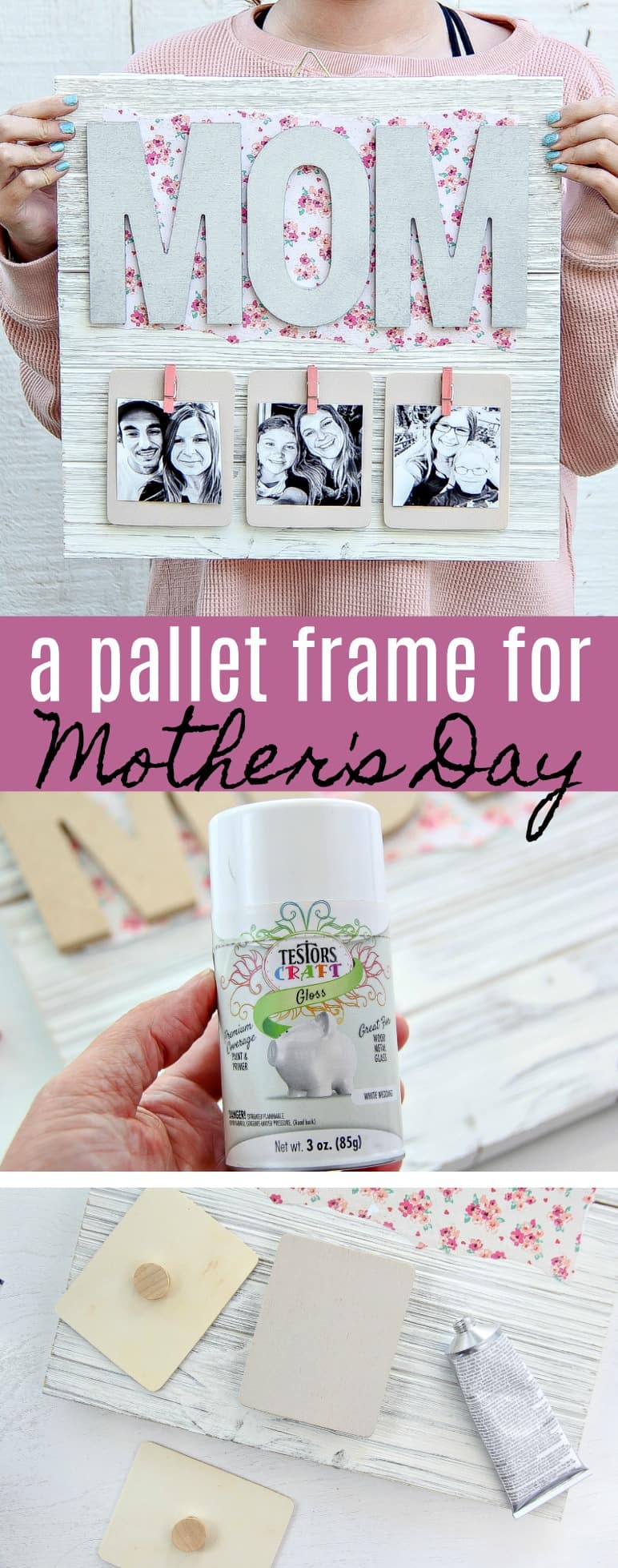 Creative Mother's Day Gift - DIY Pallet Picture Frame