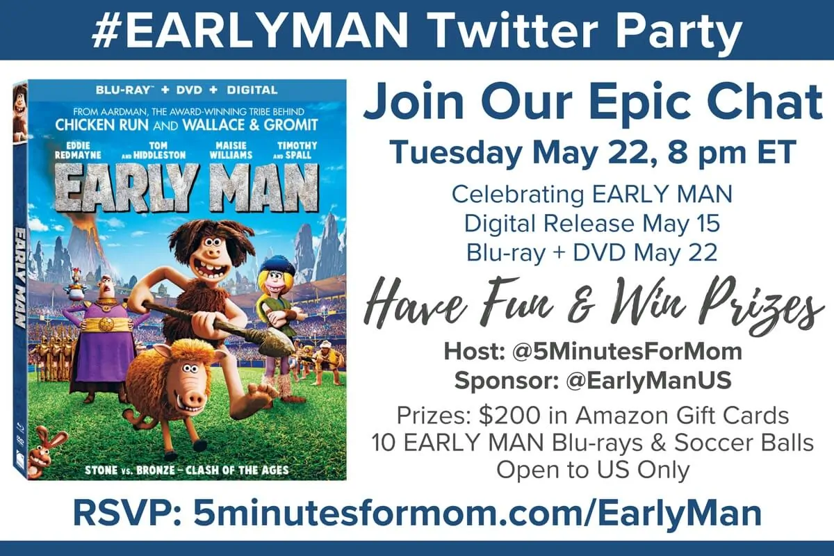 EARLY MAN Twitter Party Invitation