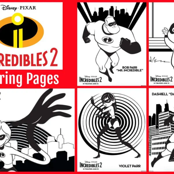 “Incredibles 2” Printables – Coloring Sheets, Recipes and Activity Sheets