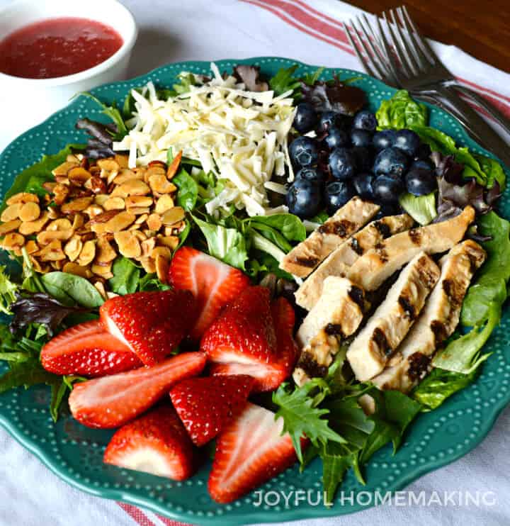 Berry Almond Chicken Salad from Joyful Homemaking