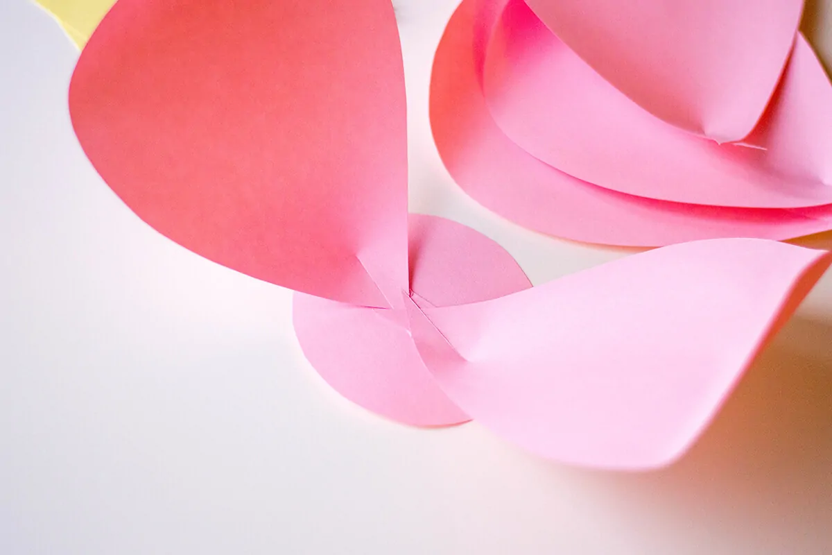 Assemble the paper flowers.