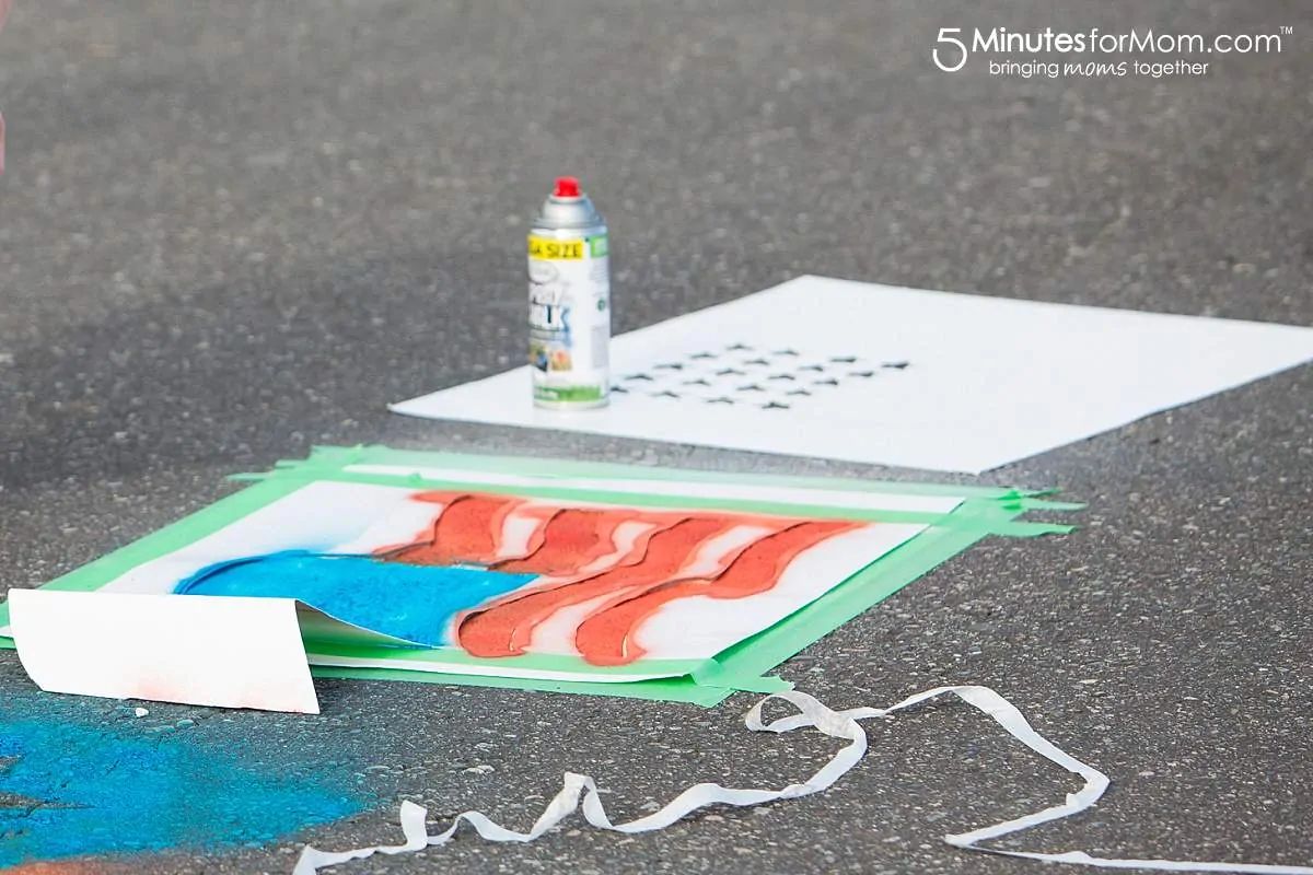 Spray Chalk Photography American Flag template