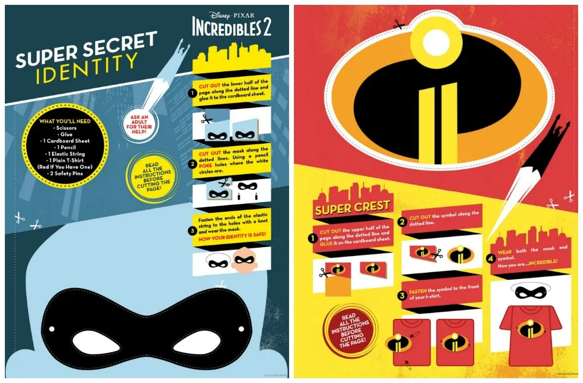 Incredibles Mask and Crest