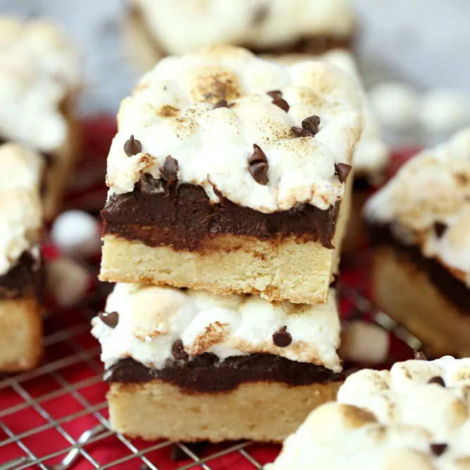 Smores Blondies Cookie Bars