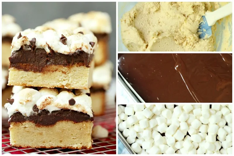 Smores Blondies Dessert Bars