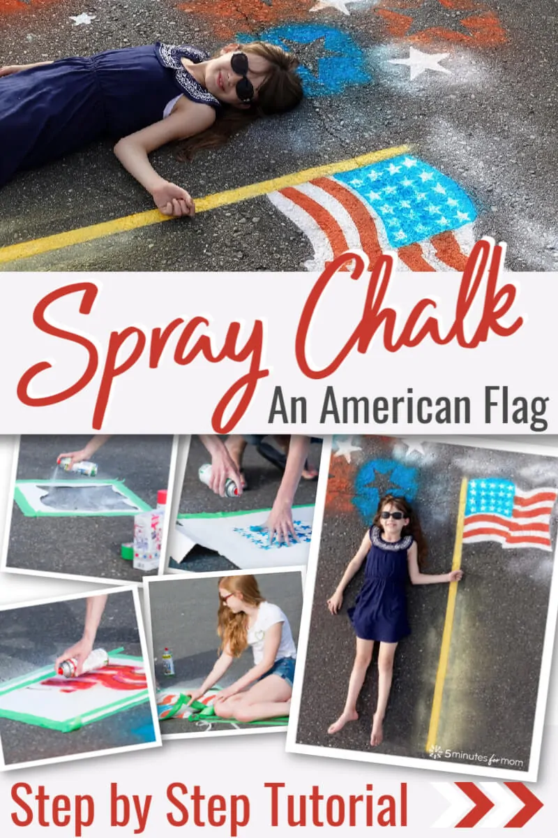 Spray Chalk American Flag Tutorial