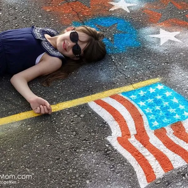 How to Spray Chalk An American Flag