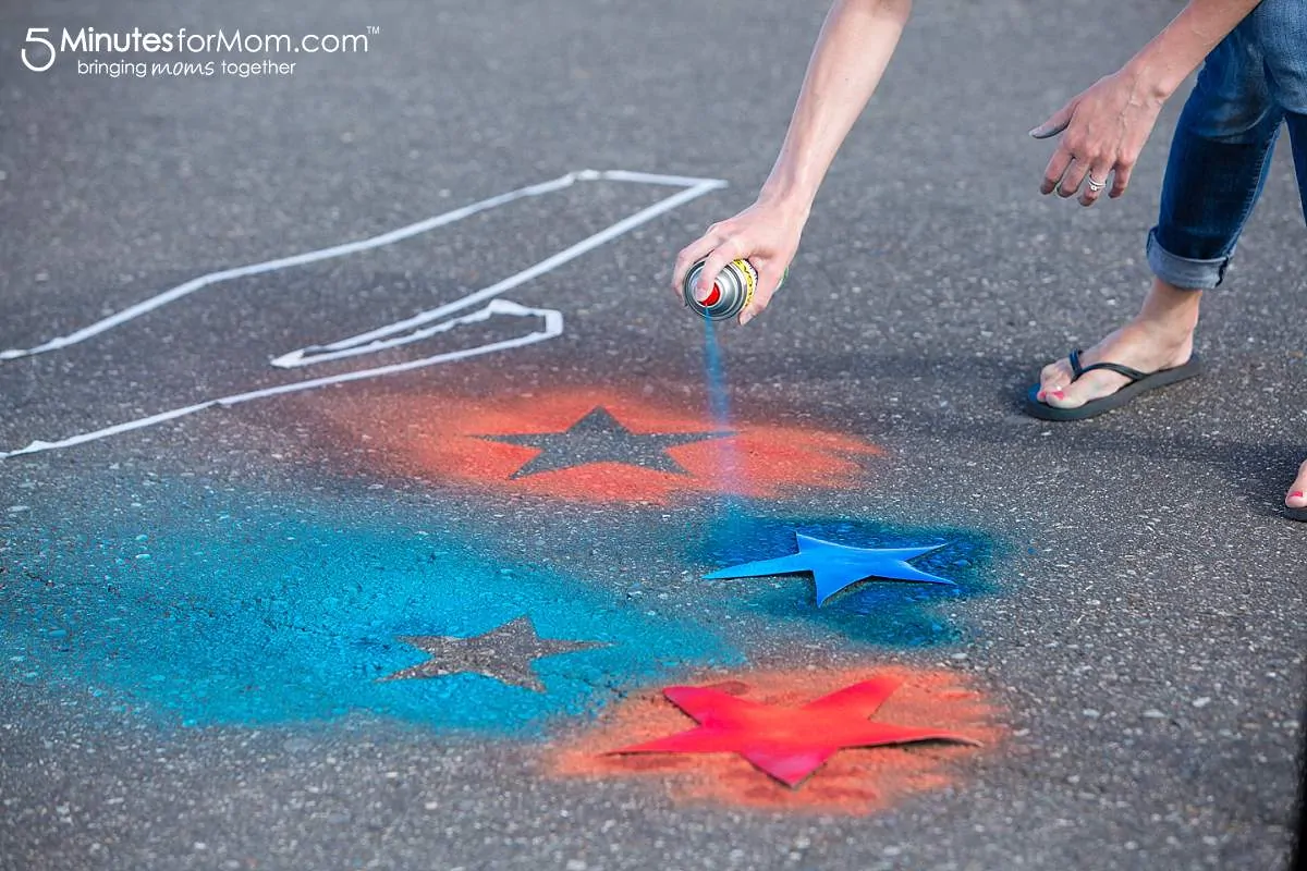 Spray Chalk Photography star template