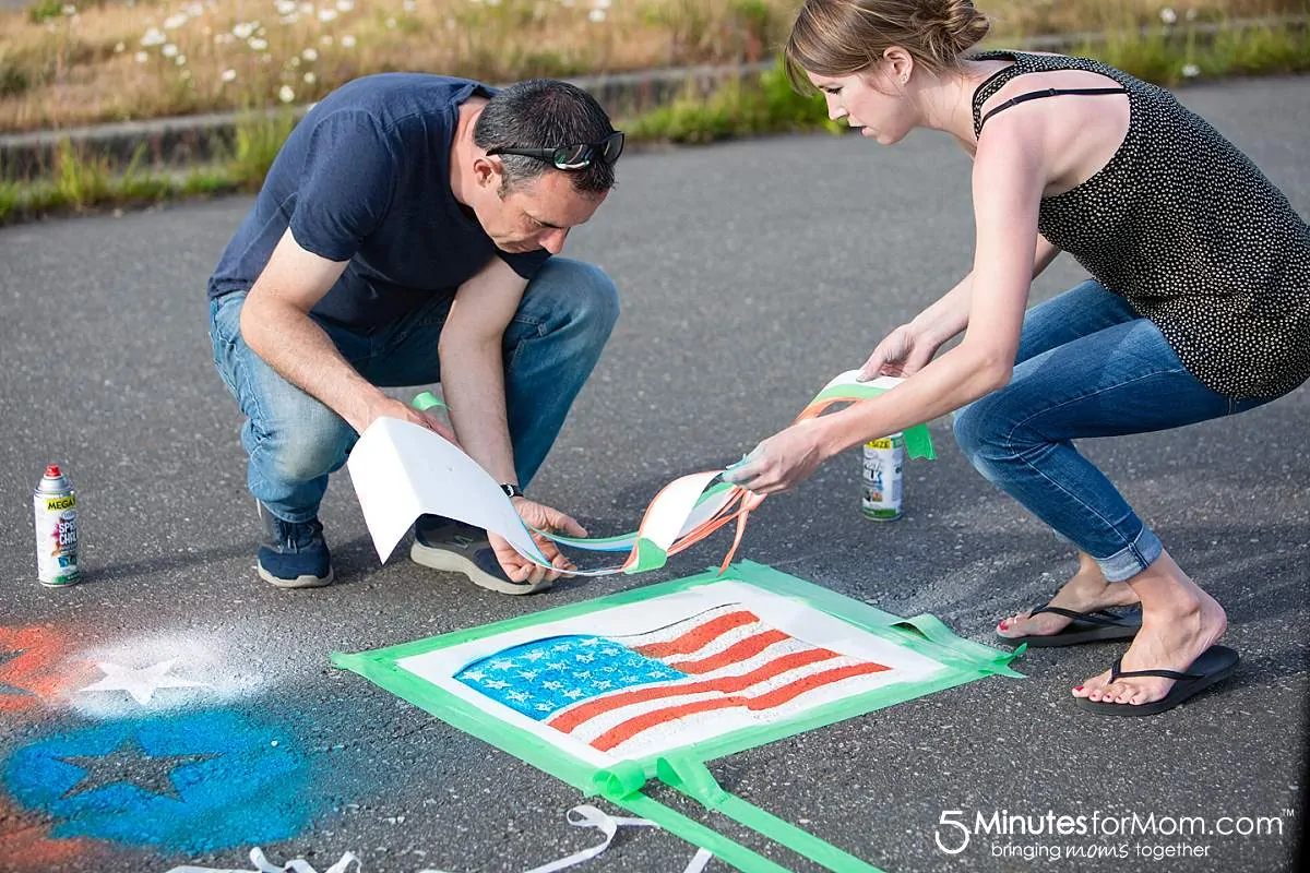 Spray Chalk Photography American Flag template