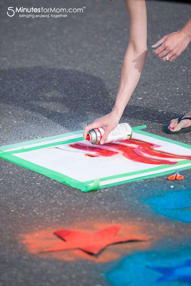 Spray Chalk Photography American Flag template