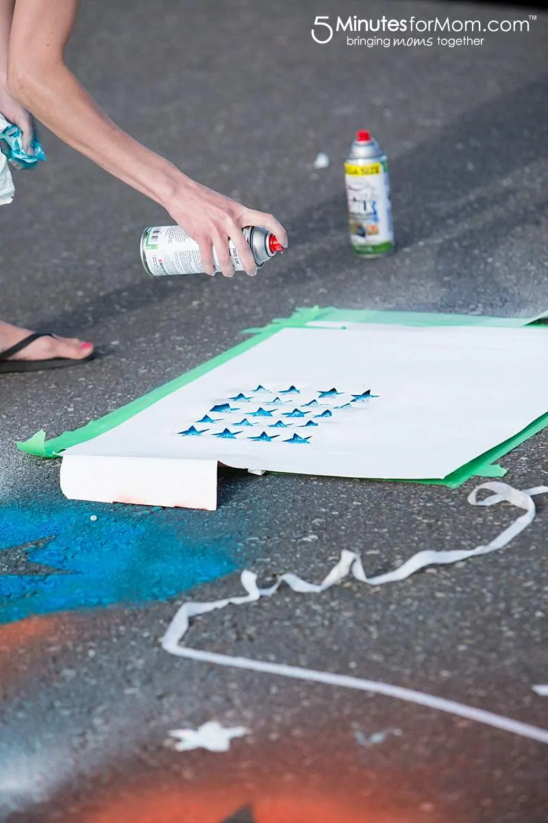 Spray Chalk Photography American Flag template