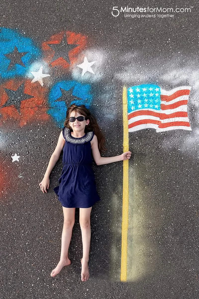 Spray Chalk Photography Stars and Stripes