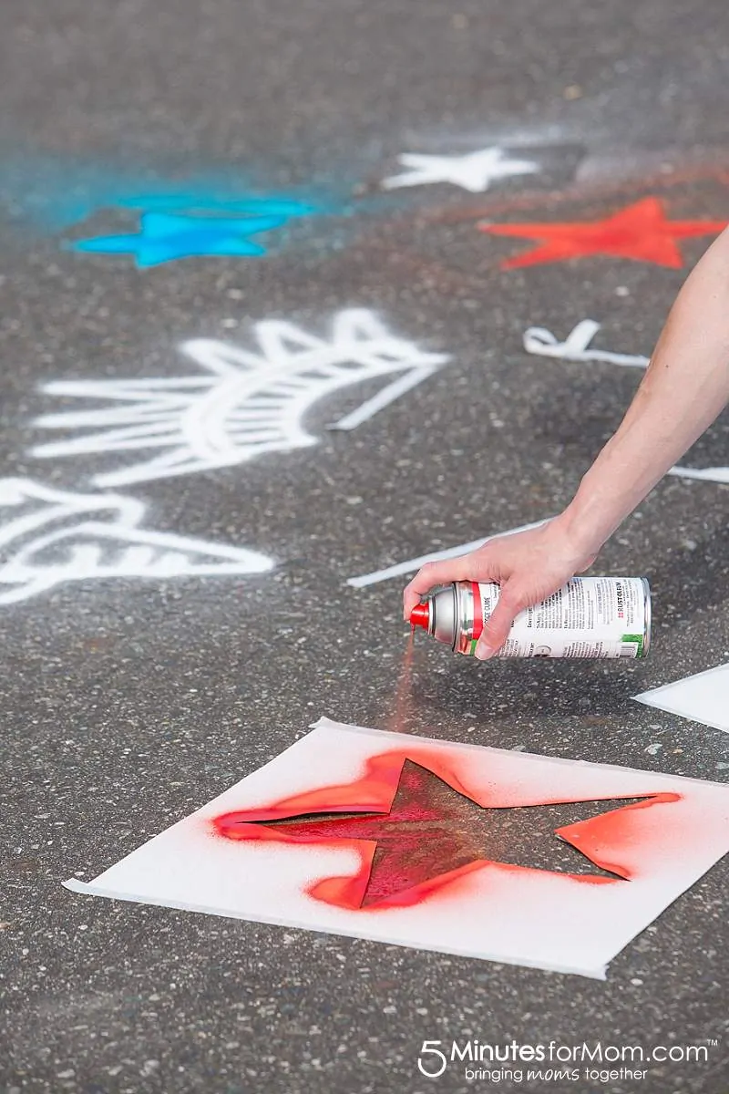 Spray Chalk Photography Statue of Liberty