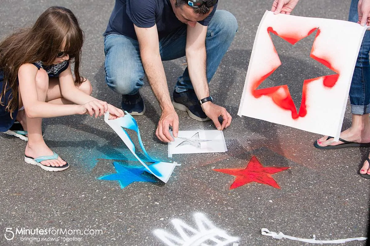 Spray Chalk Photography Statue of Liberty