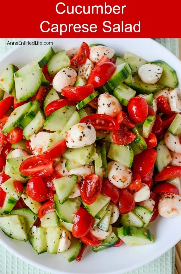 cucumber caprese salad