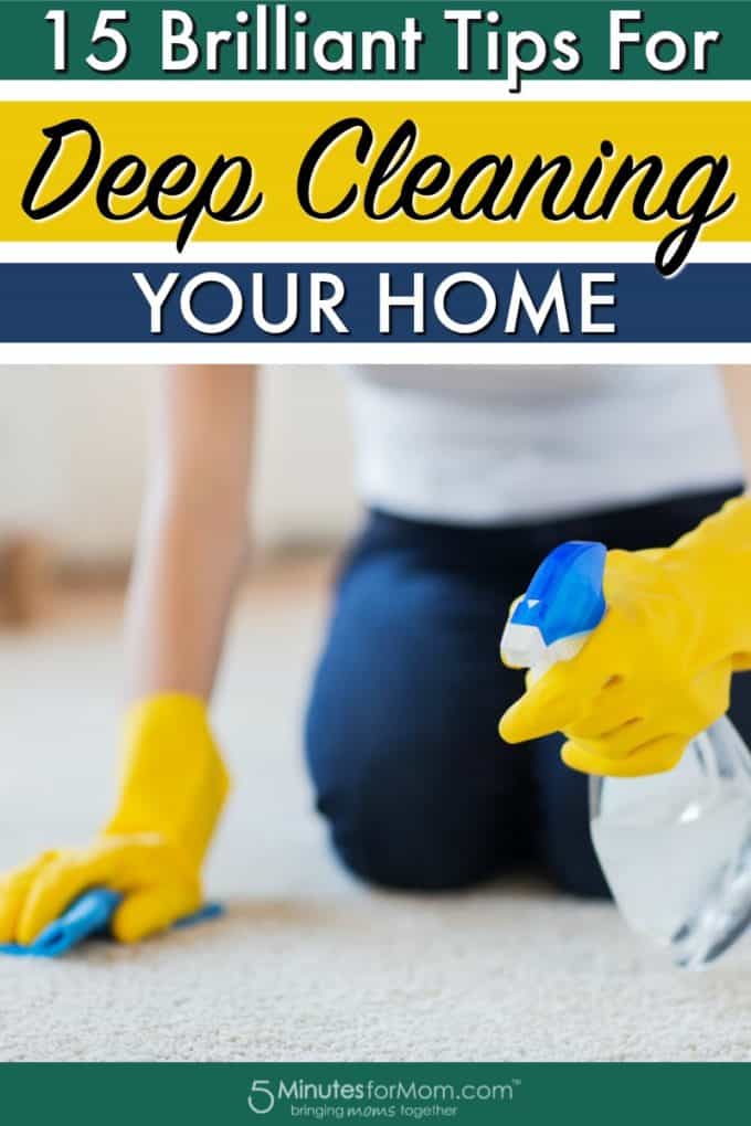 15 Deep Cleaning Tips For Your Home 5 Minutes for Mom