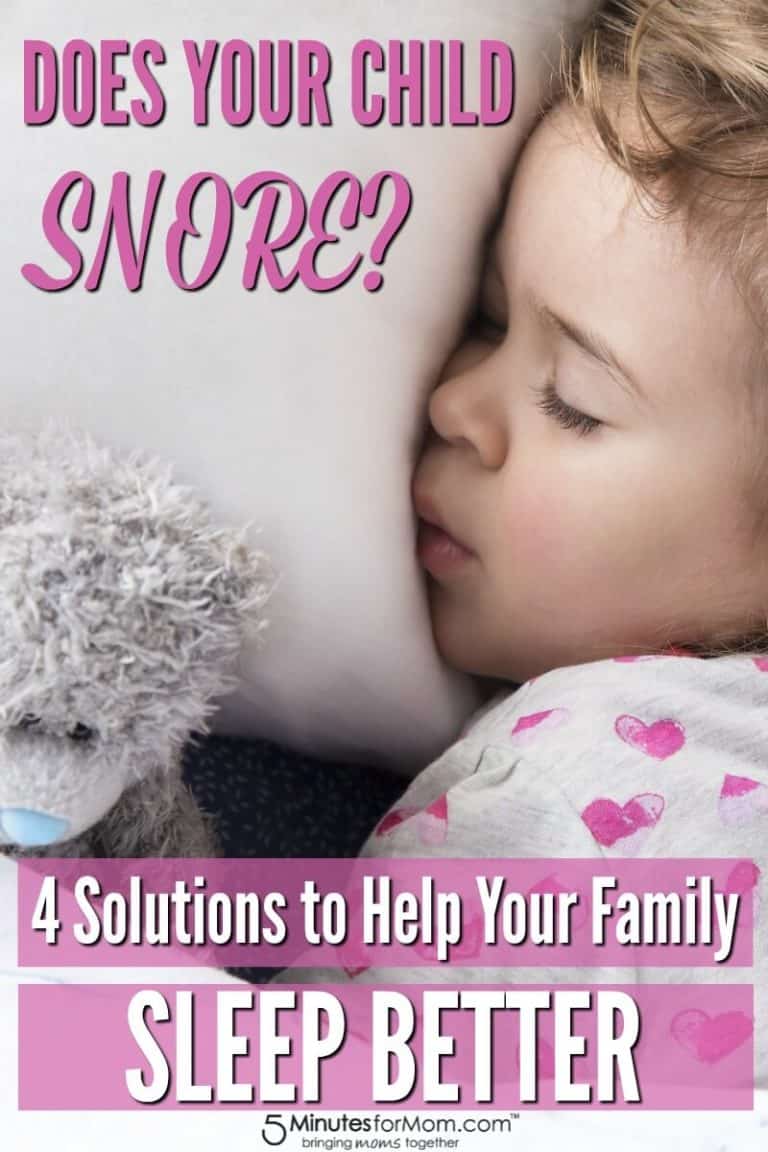 Does Your Child Snore? 4 Solutions to Help Everyone Sleep Better 5