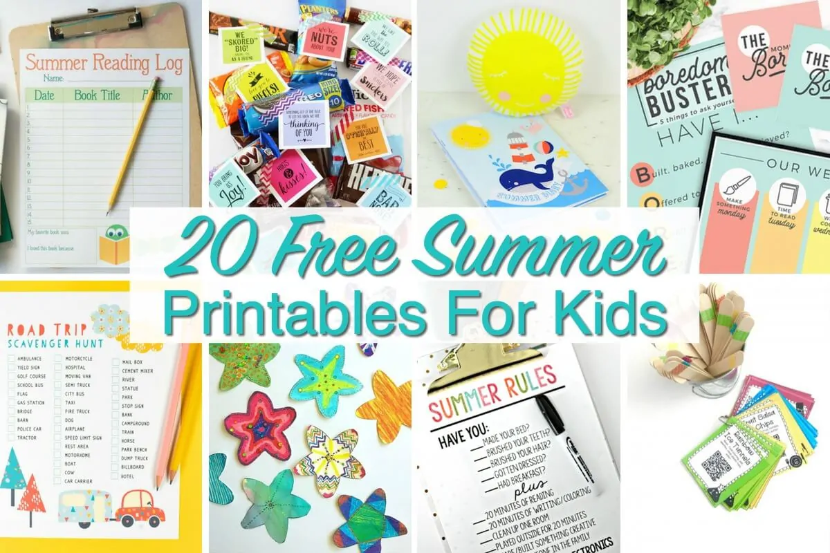 Free Summer Printables For Kids