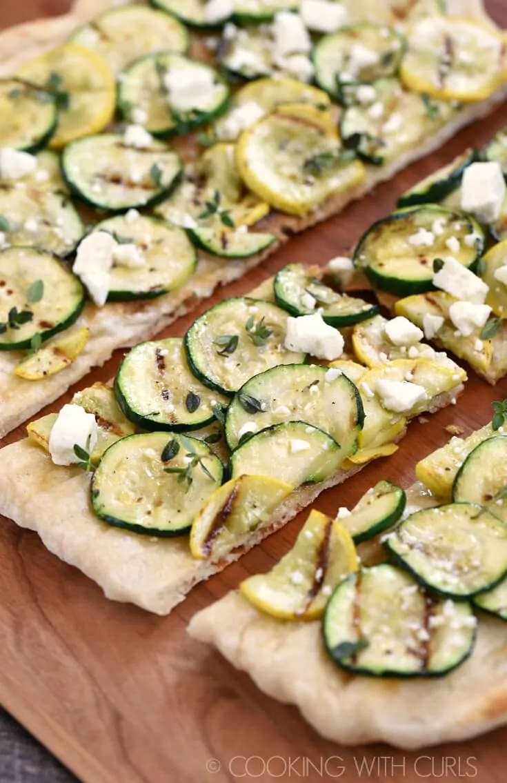 Grilled Summer Squash Pizza