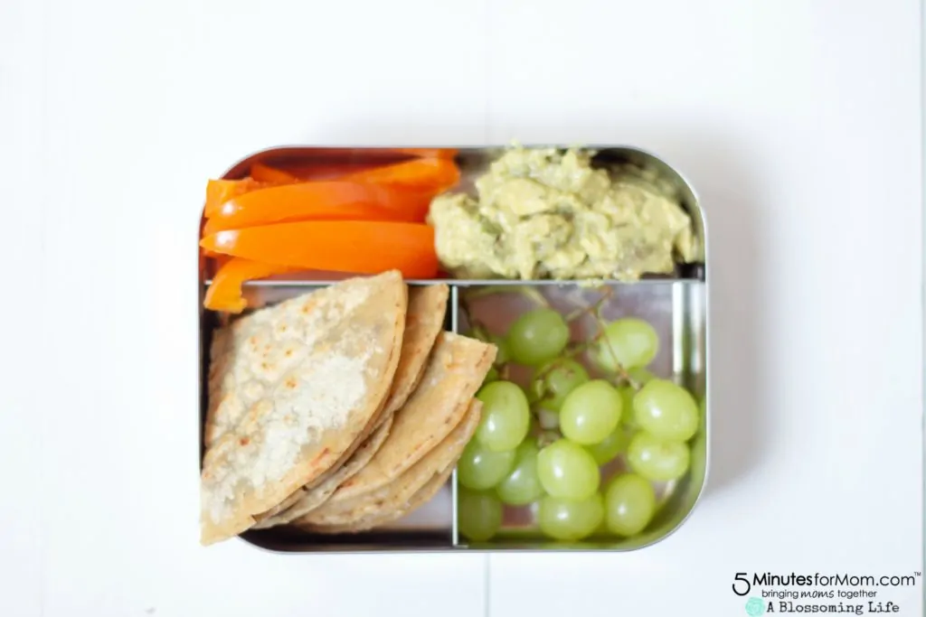 Easy School Lunches - Black Bean And Cheese Quesadilla