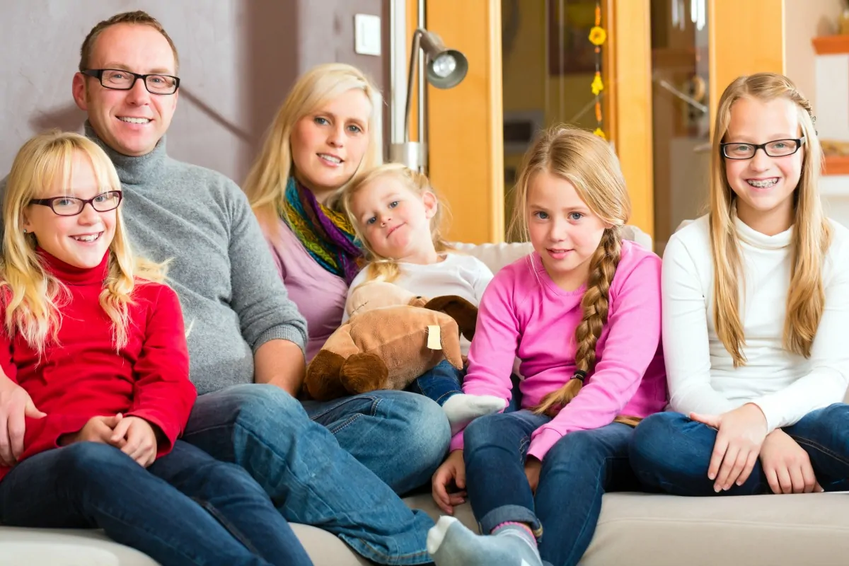 Large family in a small house