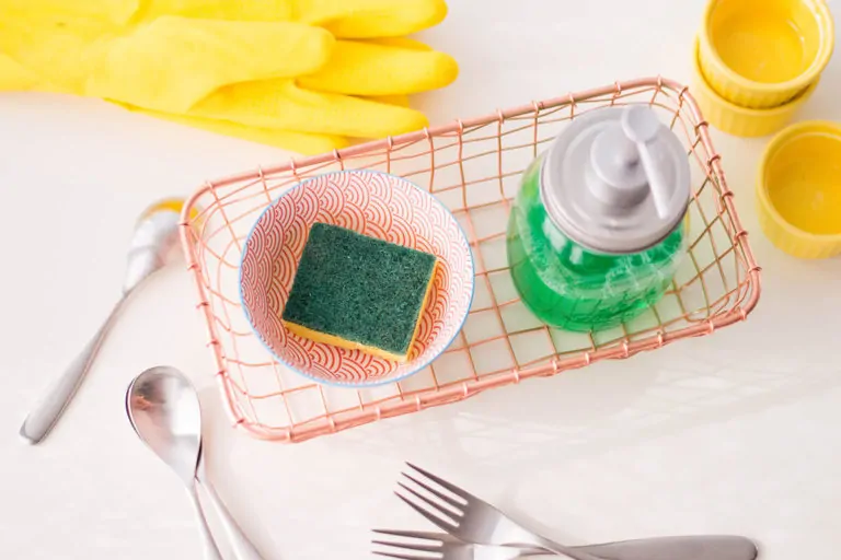 DIY Kitchen Sink Organizer - Our latest home DIY solution: a kitchen sink organizer to keep things clean, fresh, and aesthetically pleasing!