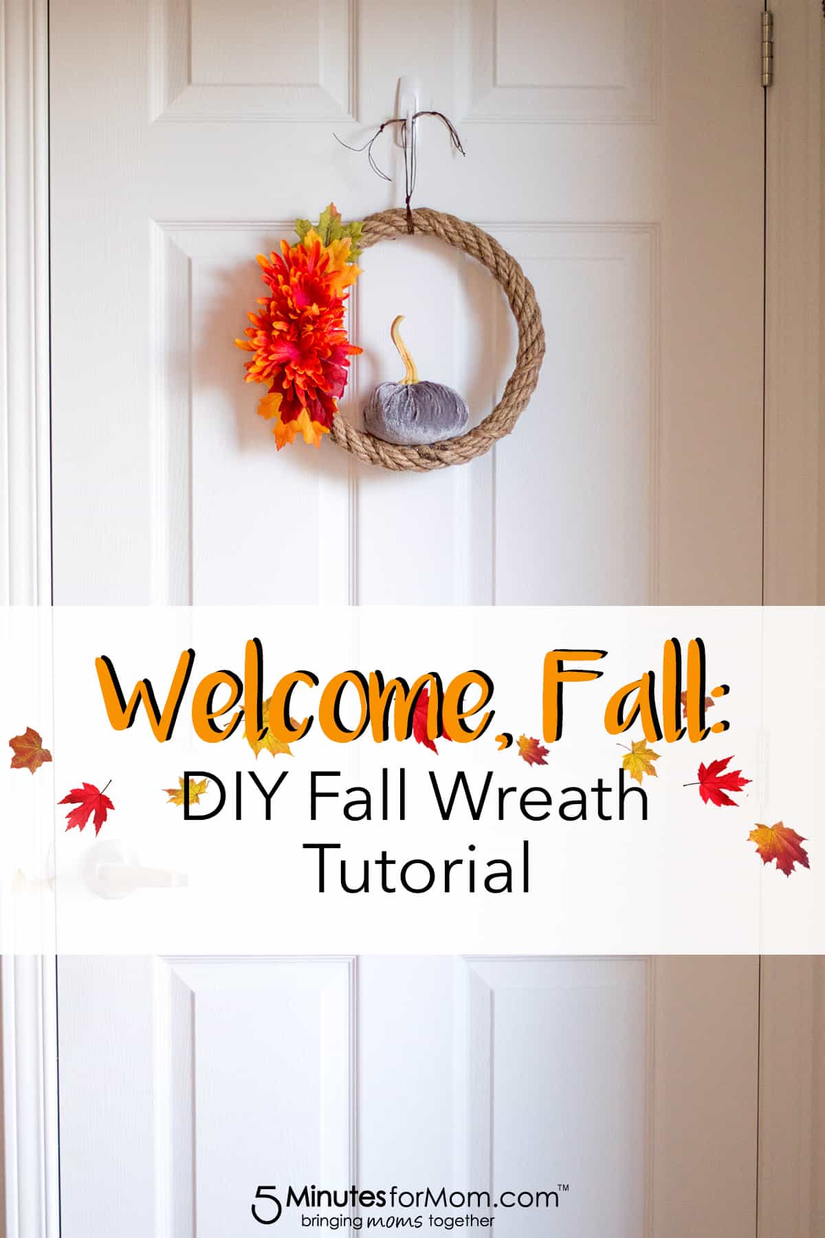 Doing Autumn the right way: spruce up your home with this elegant, simple, cost-effective DIY Fall Wreath.