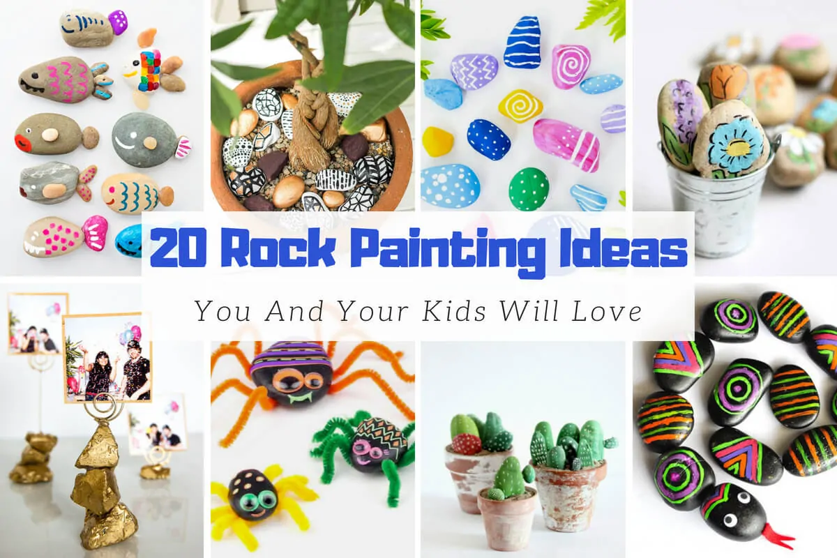 20 Easy Rock Painting Ideas You And Your Kids Will Love