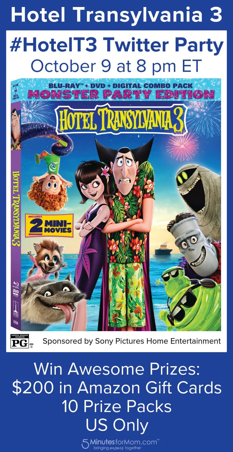 Hotel Transylvania 3 Twitter Party #HotelT3 Chat