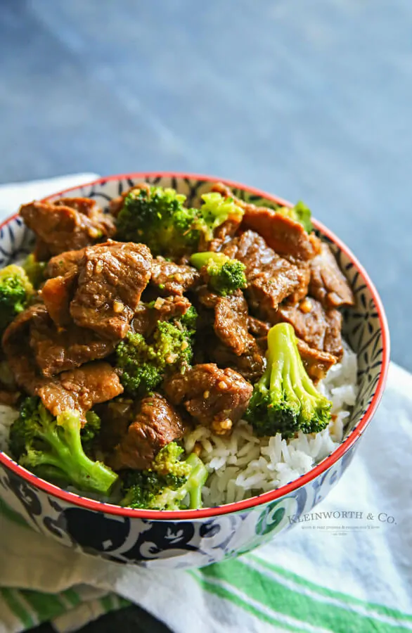 Instant Pot Beef and Broccoli from Kleinworth and Co.